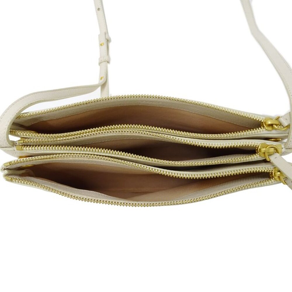 Celine Bag Shoulder Bag Trio Large Leather White Cream Going Out - Picture 6 of 10